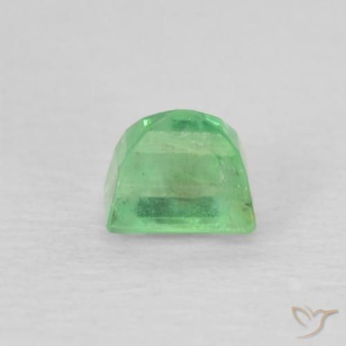 Esmeralda Verde médio Natural 0.21ct, baguete, SI-I1
