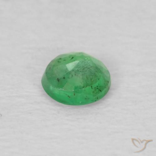 Esmeralda Luz verde Natural 0.12ct, Redondo, VS-SI