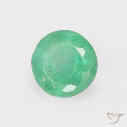 Esmeralda Verde Frio Natural 0.30ct, Redondo, VS