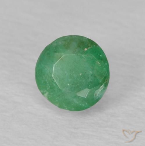 Esmeralda Luz verde Natural 0.23ct, Redondo, VS-SI