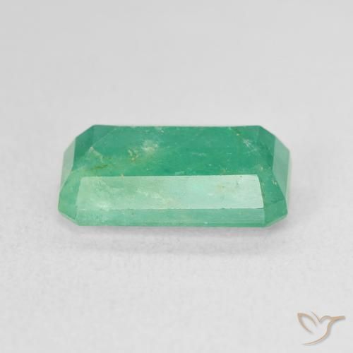 Esmeralda Azul verde Natural 3.66ct, Corte Octógono / Esmeralda, SI