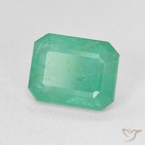 Esmeralda Verde Frio Natural 3.11ct, Corte Octógono / Esmeralda, SI