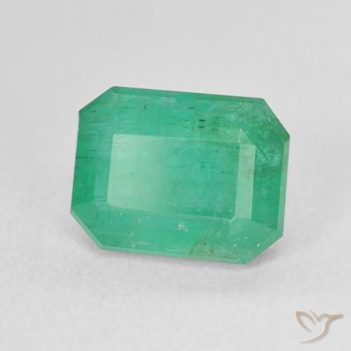 Esmeralda Verde Frio Natural 4.17ct, Corte Octógono / Esmeralda, SI