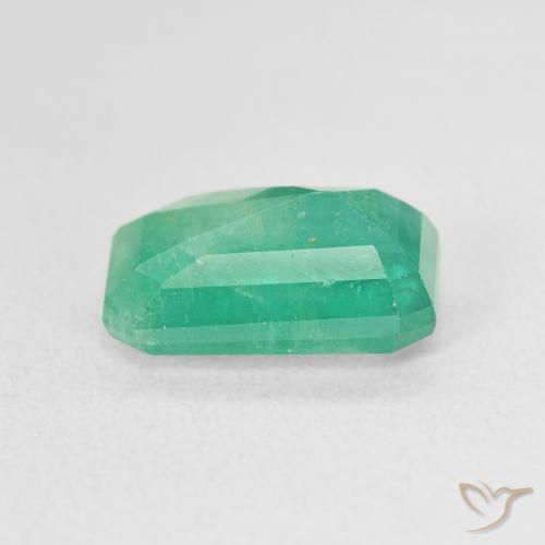 Esmeralda Azul verde Natural 3.46ct, Corte Octógono / Esmeralda, SI
