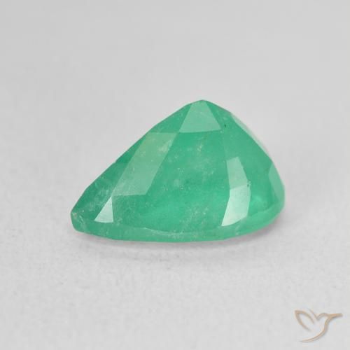 Esmeralda verde natural 2,22ct, formato de pêra, SI