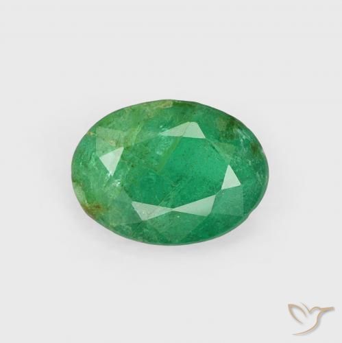 0.70ct Natural Verde médio Esmeralda, oval, SI-I1