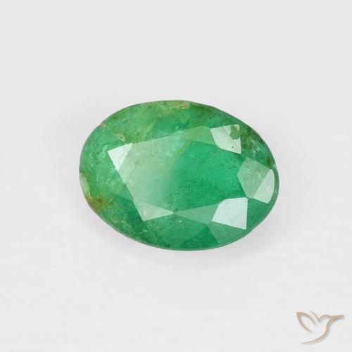Esmeralda Verde médio Natural 0.70ct, oval, SI-I1