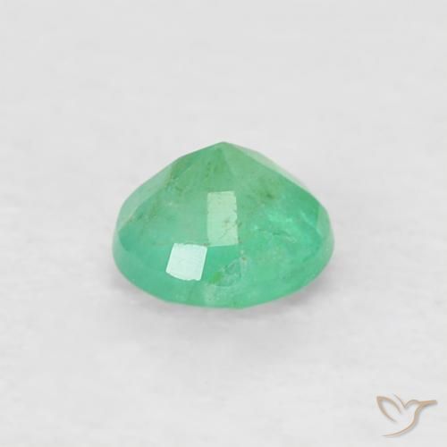 Esmeralda Menta verde Natural 0.16ct, Redondo, SI