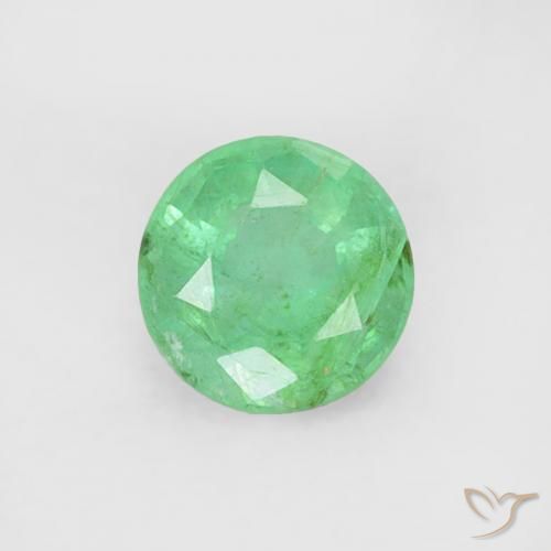 0.16ct Natural Verde Frio Esmeralda, Redondo, SI