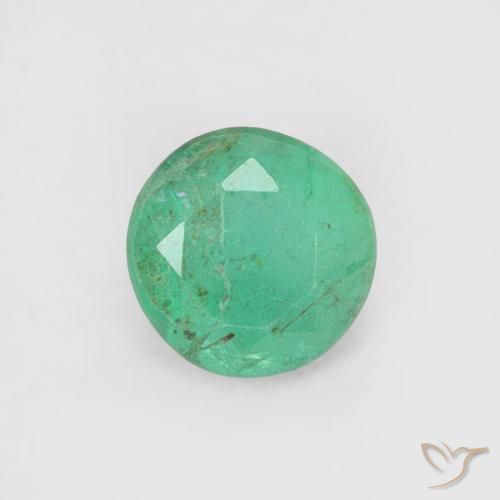 0.16ct Natural Verde médio Esmeralda, Redondo, SI