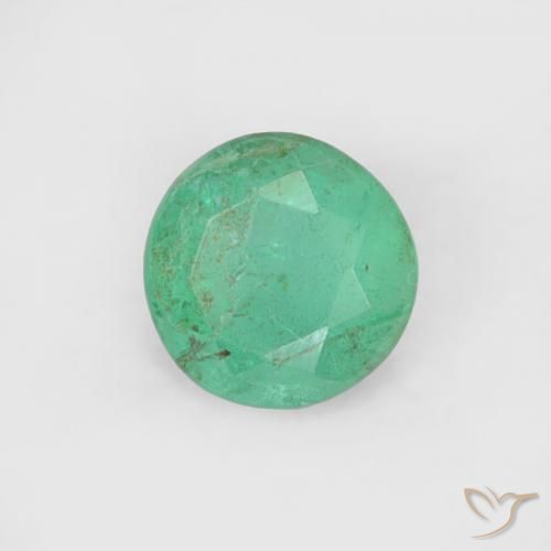 Esmeralda Verde médio Natural 0.16ct, Redondo, SI