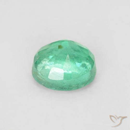 Esmeralda Azul verde Natural 0.18ct, Redondo, SI