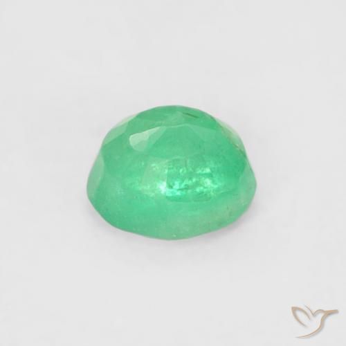 Esmeralda Verde Brilhante Natural 0.17ct, Redondo, SI