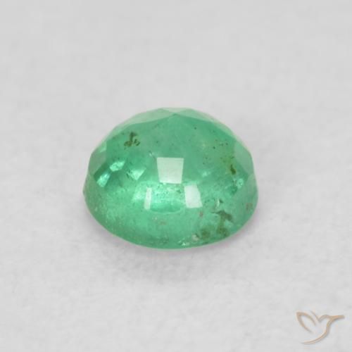 Esmeralda Verde claro Natural 0.20ct, Redondo, SI