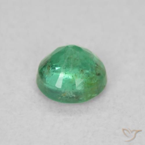Esmeralda Verde médio Natural 0.18ct, Redondo, SI