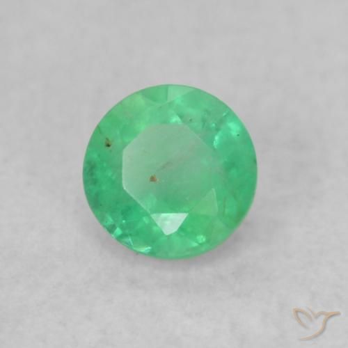 Esmeralda Luz verde Natural 0.18ct, Redondo, SI
