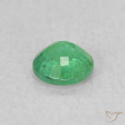 Esmeralda Luz verde Natural 0.16ct, Redondo, SI