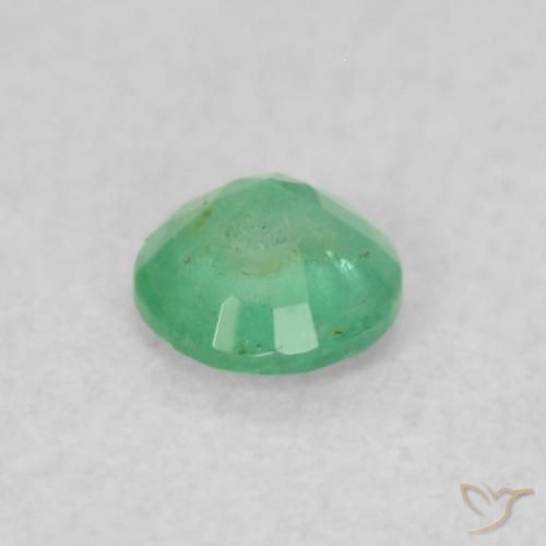 Esmeralda Luz verde Natural 0.16ct, Redondo, SI