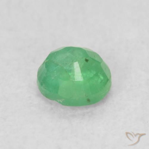 Esmeralda verde elétrico Natural 0.19ct, Redondo, SI