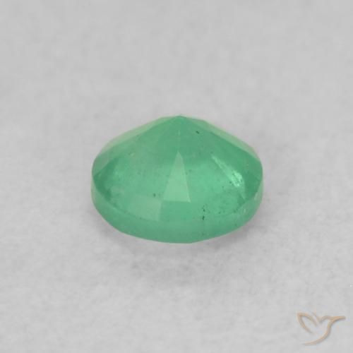Esmeralda Verde médio Natural 0.17ct, Redondo, SI