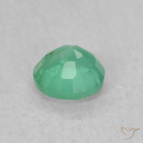 Esmeralda Samambaia Verde Profundo Natural 0.18ct, Redondo, SI