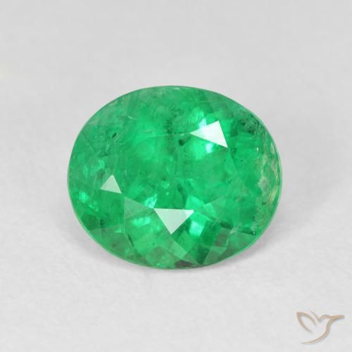 2.38ct Natural verde intenso Esmeralda, oval, VS-SI