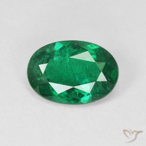 1.86ct Natural verde escuro Esmeralda, oval, VS-SI