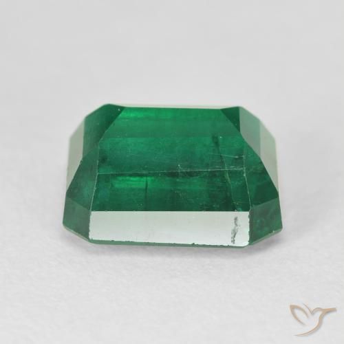 Esmeralda verde escuro Natural 5.91ct, Corte Octógono / Esmeralda, VS-SI