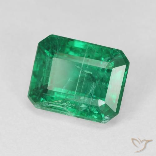 Esmeralda verde escuro Natural 3.30ct, Corte Octógono / Esmeralda, VS-SI