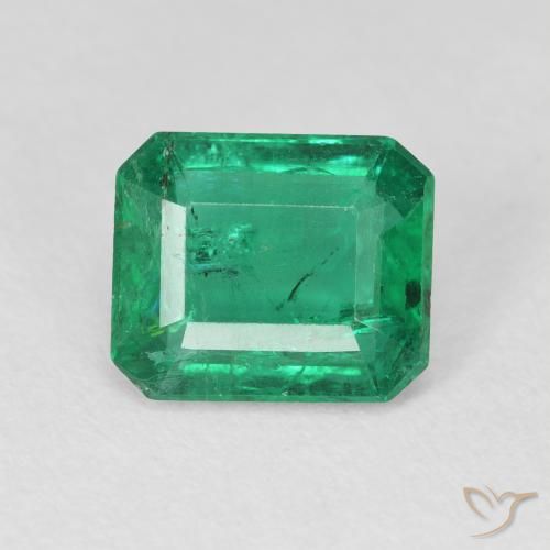 2.46ct Natural Verde azulado Esmeralda, Corte Esmeralda, VS-SI