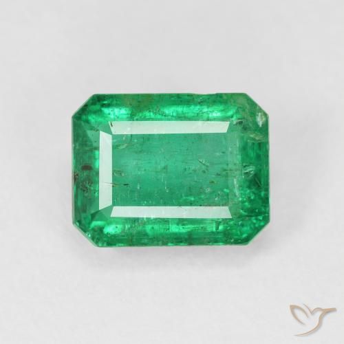 3.51ct Natural verde elétrico Esmeralda, Corte Esmeralda, VS-SI