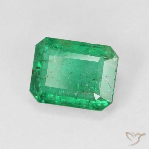Esmeralda verde elétrico Natural 3.51ct, Corte Octógono / Esmeralda, VS-SI