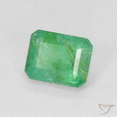 Esmeralda Verde médio Natural 0.93ct, Corte Octógono / Esmeralda, SI-I1