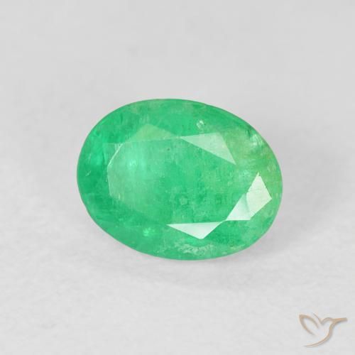 Esmeralda Verde amarelado Natural 1.42ct, oval, SI