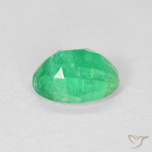 Esmeralda Verde amarelado Natural 1.42ct, oval, SI
