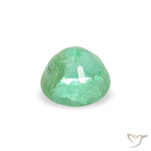 Esmeralda Verde claro Natural 0.16ct, Redondo, SI