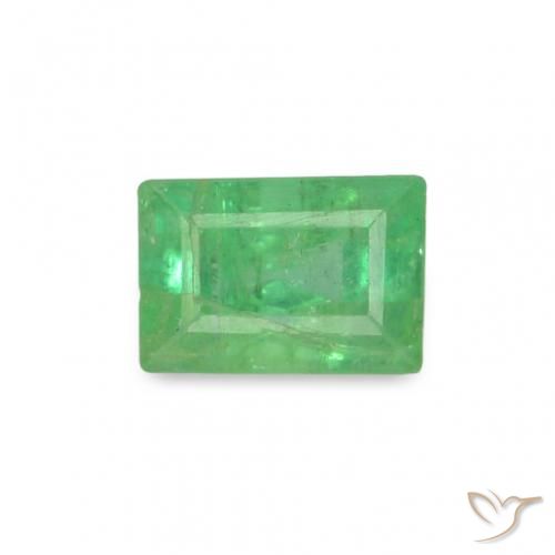 0.18ct verde esmeralda, baguete, SI