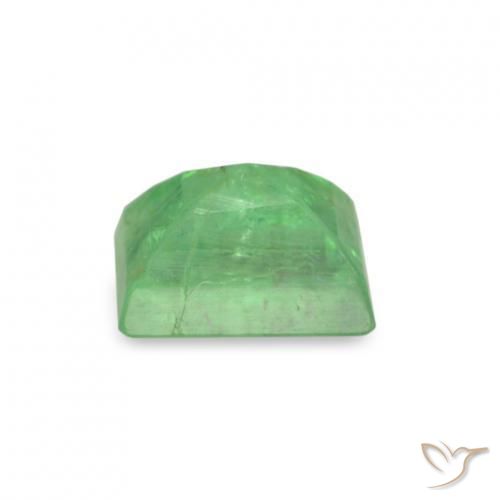 Esmeralda verde natural 0,18ct, baguete, SI