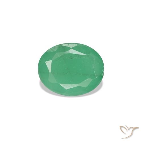 0.32ct verde esmeralda, oval, SI