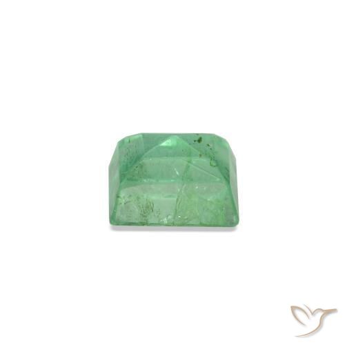 Esmeralda verde natural 0,15ct, baguete, SI