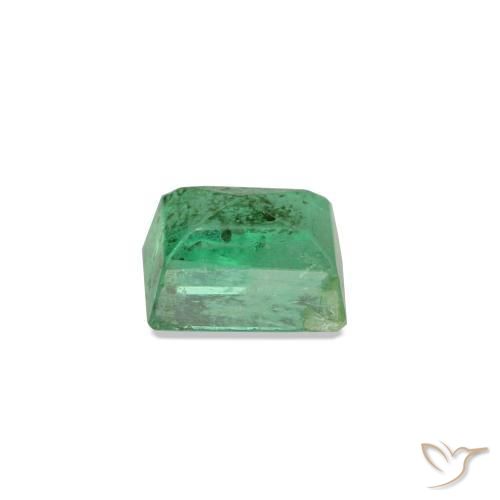 Esmeralda verde natural 0,16ct, baguete, SI