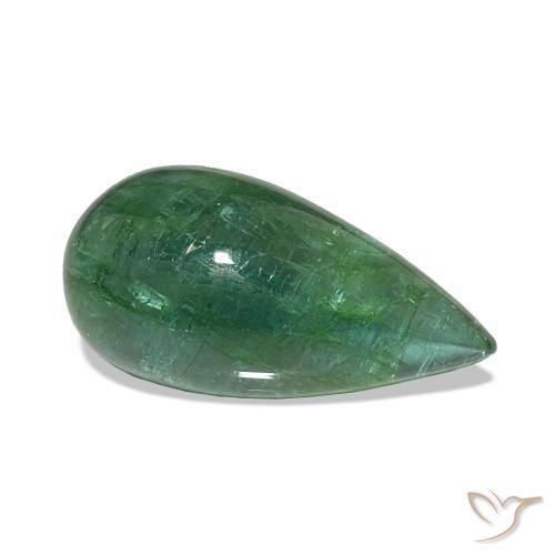 Esmeralda Verde médio Natural 9.82ct, Formato de pêra, Transparente
