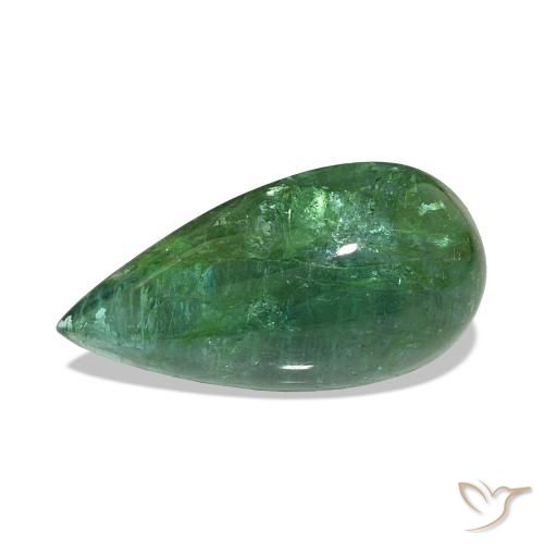 Esmeralda Verde médio Natural 9.82ct, Formato de pêra, Transparente
