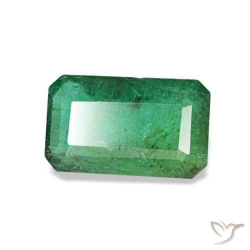Esmeralda Verde médio Natural 1.06ct, Corte Esmeralda, SI