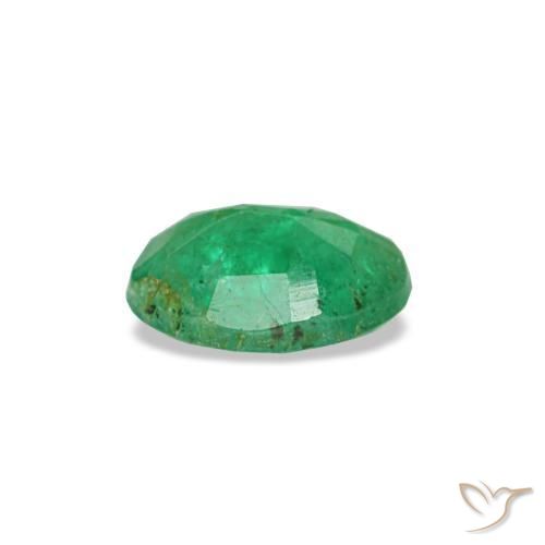 Esmeralda Verde médio Natural 0.29ct, Corte Oval, SI