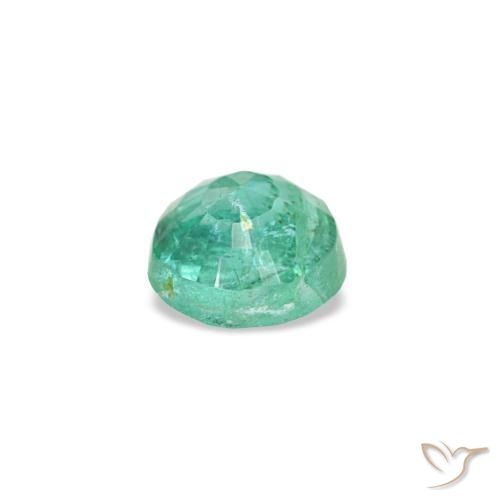 Esmeralda verde natural 0,19ct, corte redondo, SI
