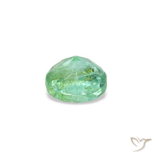 Esmeralda verde natural 0,18ct, corte redondo, VS-SI