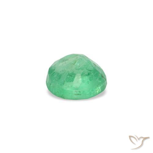 Esmeralda verde natural 0,17ct, corte redondo, VS-SI