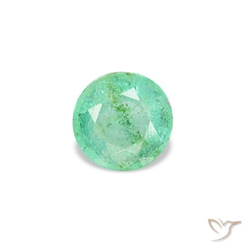 0.17ct verde esmeralda, redondo, VS-SI
