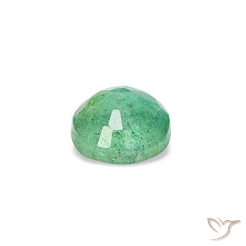 Esmeralda verde natural 0,19ct, corte redondo, VS-SI